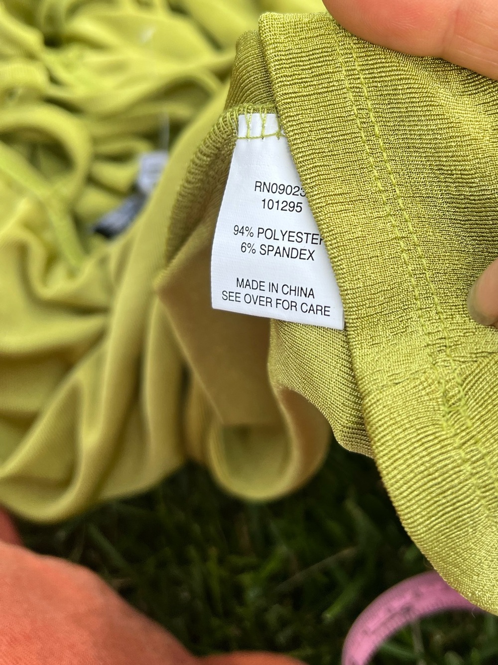 NWOT Kendall Kylie Tube Green Chic Peasant Summer Mini Dress S Tie Shoulder y2k - Picture 9 of 11